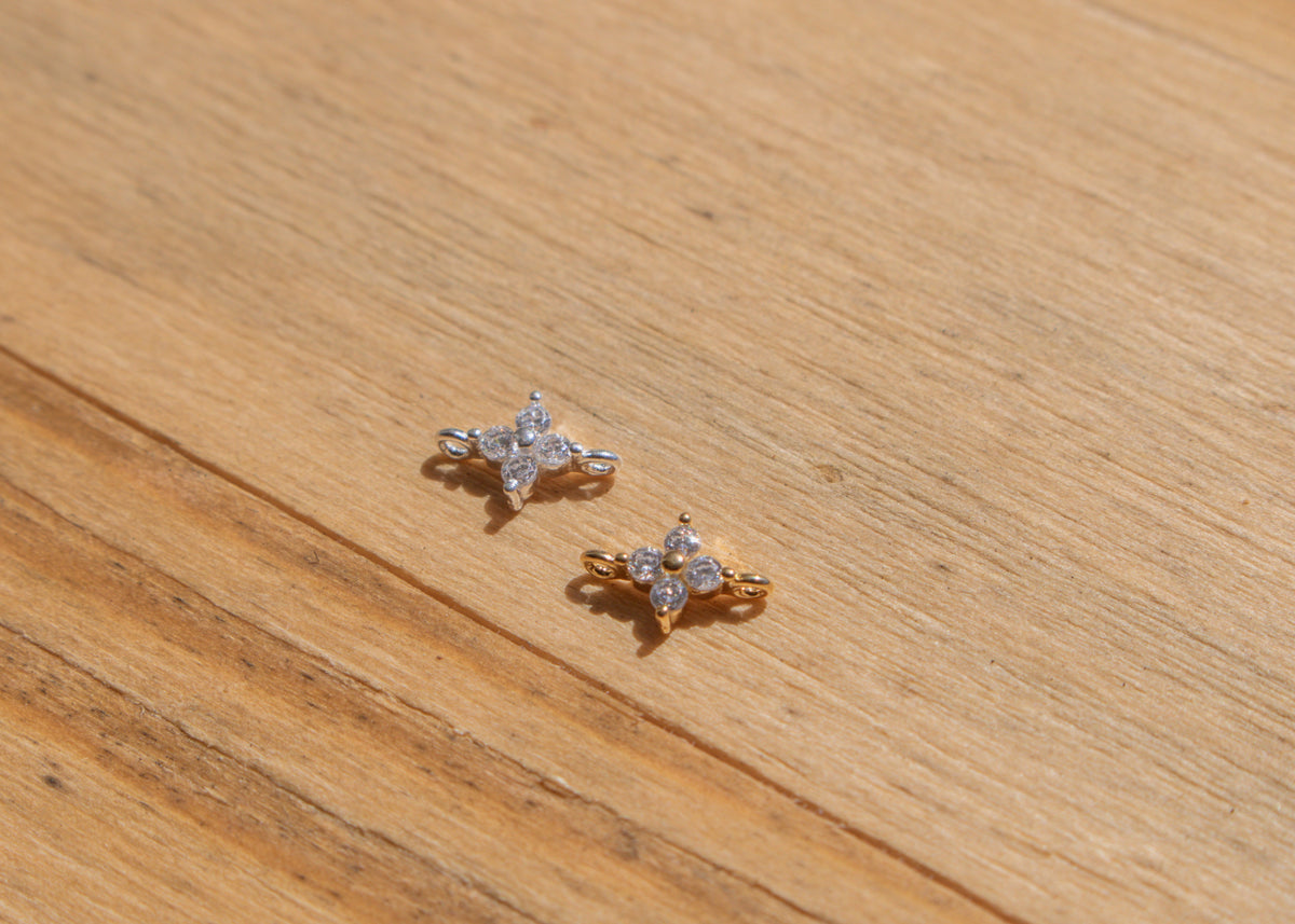 Mini Flower CZ Charm
