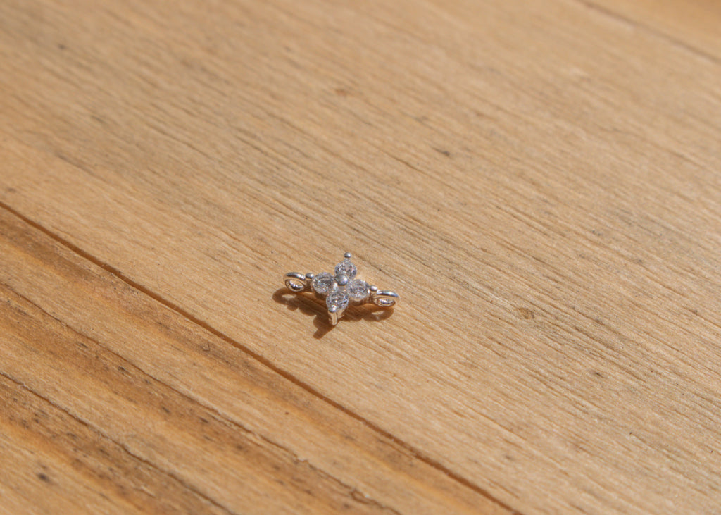 Mini Flower CZ Charm